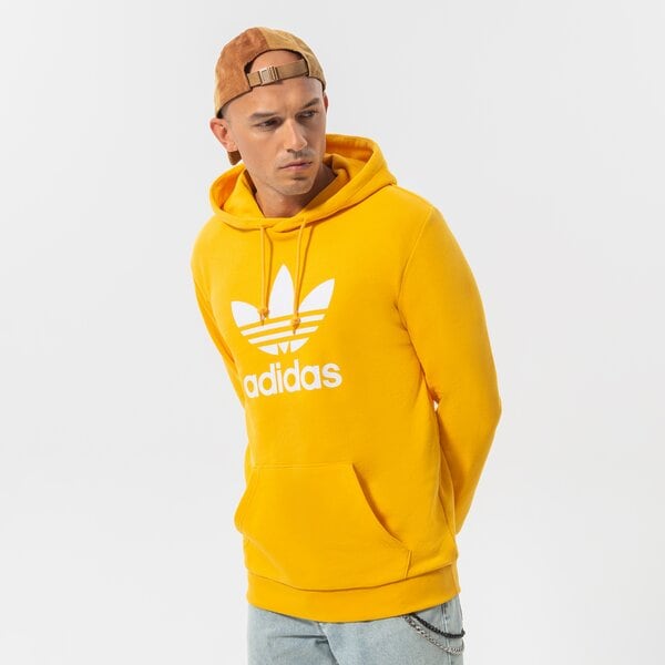Vīriešu džemperis ADIDAS  DŽEMPERIS AR KAPUCI  TREFOIL HOODY he9499 krāsa dzeltena