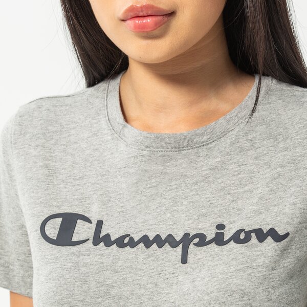 Krekli sievietēm CHAMPION T-SHIRT CREWNECK T-SHIRT 114911em006 krāsa pelēka