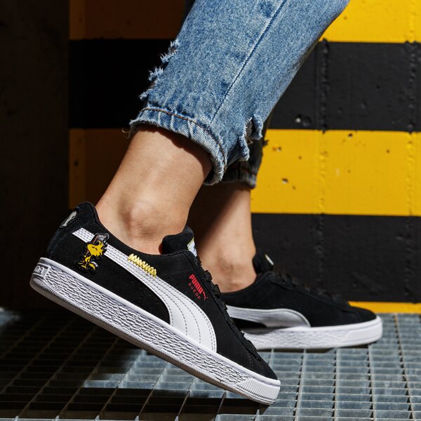 Sporta apavi bērniem PUMA PEANUTS SUEDE CLASSIC XXI JR 38093301 krāsa melna