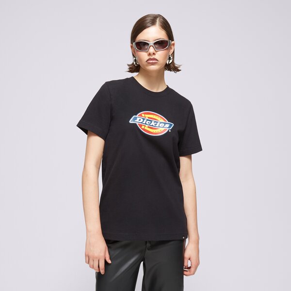 Krekli sievietēm DICKIES T-SHIRT S/S TRI-COLOR LOGO TEE dk0a4ydvblk krāsa melna