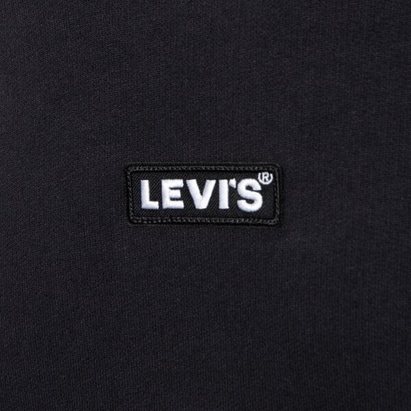 Vīriešu džemperis LEVI'S DŽEMPERIS RELAXED BABY TAB CREW BLACKS a4230-0023 krāsa melna