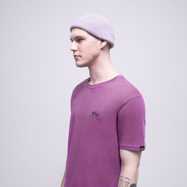 Vīriešu t krekli ALPHA INDUSTRIES T-SHIRT BASIC T SMALL LOGO 188505677 krāsa violeta