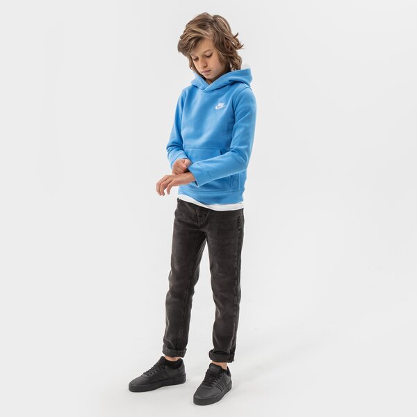 Džemperi bērniem NIKE SPORTSWEAR CLUB PULLOVER HOODIE JUNIOR BOY bv3757-412 krāsa zila