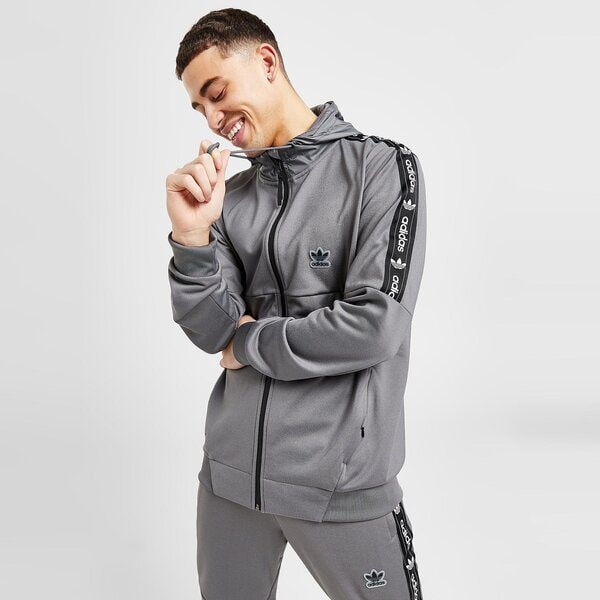 Vīriešu džemperis ADIDAS DŽEMPERIS EDGE FZ GREY 4 SWEATSHIRT hy1000 krāsa pelēka