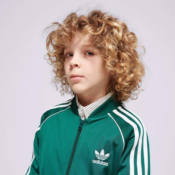 Džemperi bērniem ADIDAS DŽEMPERIS SST TRACK TOP BOY in8477 krāsa zaļa