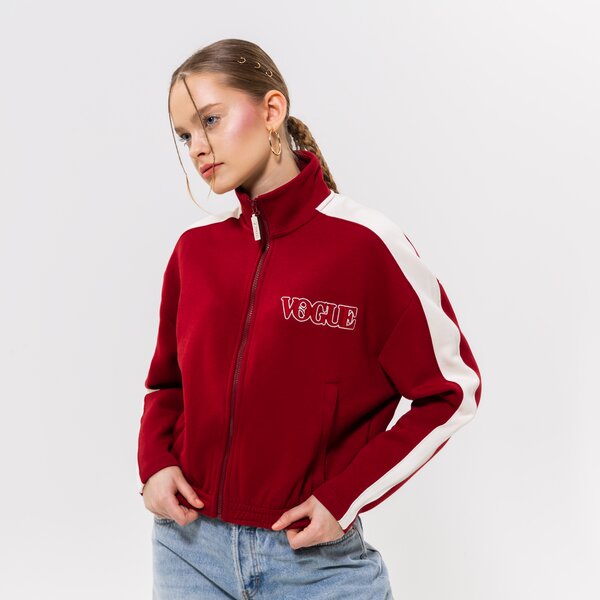 Sieviešu ziemas jaka PUMA JAKA PUMA X VOGUE T7 CROPPED JACKET DK 536692-22 krāsa sarkana