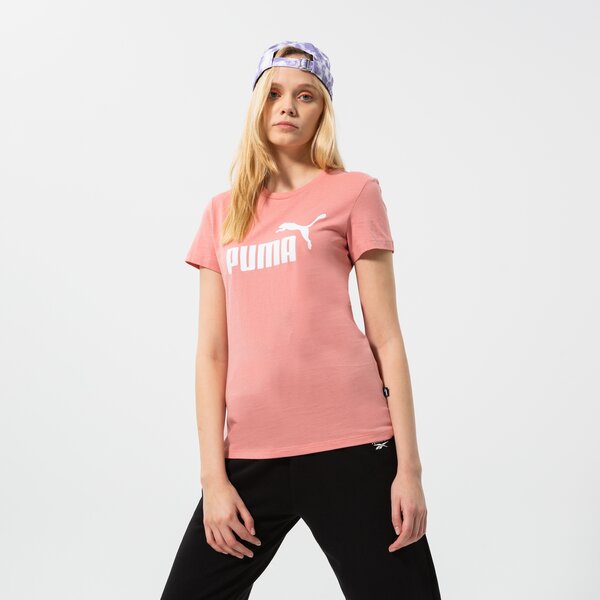 Krekli sievietēm PUMA T-SHIRT ESS LOGO (S) 586775 63 krāsa rozā