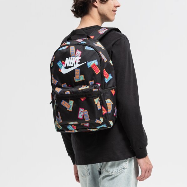 Bērnu mugursoma NIKE MUGURSOMA HERITAGE dm2159-010 krāsa melna