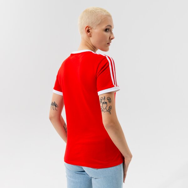 Krekli sievietēm ADIDAS T-SHIRT 3 STRIPES TEE h33575 krāsa sarkana