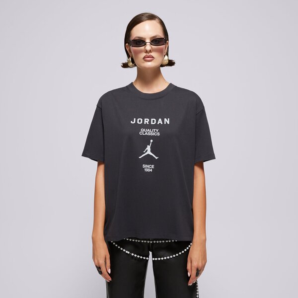 Krekli sievietēm T KREKLS W JORDAN SS GF GFX TEE JQC OFF NOIR/(SAIL) fz0617-045 krāsa melna