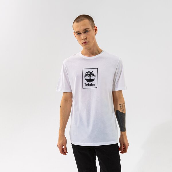 Vīriešu t krekli TIMBERLAND T-SHIRT TREE LOGO TEE WHITE tb0a5pjv1001 krāsa balta