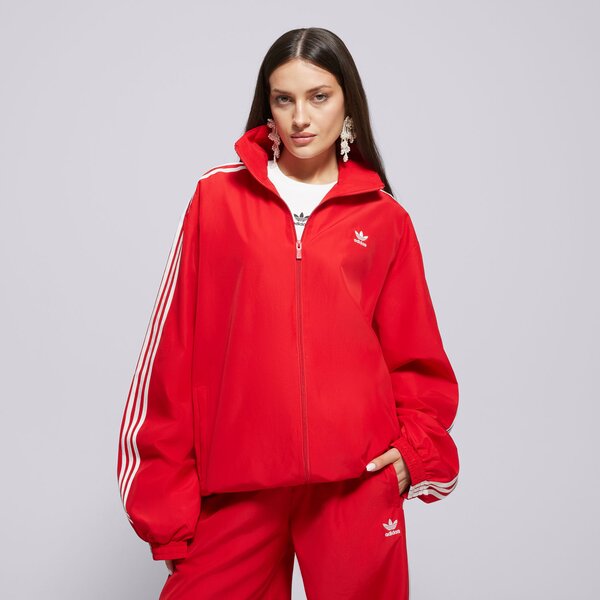 Sieviešu džemperis ADIDAS DŽEMPERIS AR RĀVĒJSLĒDZĒJU  OVERSIZED jd3393 krāsa sarkana