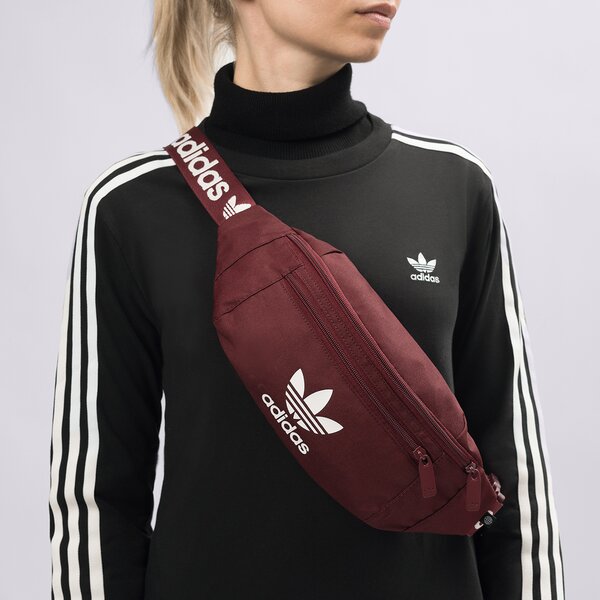 Sieviešu gurnu soma ADIDAS SOMA AC WAISTBAG ic8621 krāsa bordo