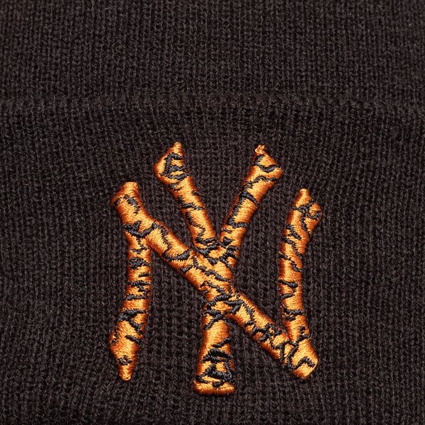 Vīriešu ziemas cepure NEW ERA CEPURE INFILL BOBBLE BEANIE NYY BLK NEW YORK YANKEES 60284996 krāsa melna