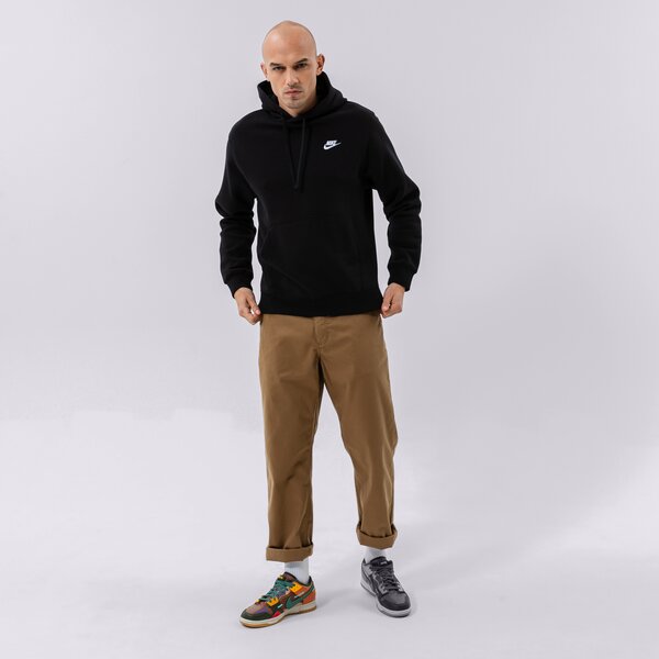 Vīriešu džemperis NIKE  DŽEMPERIS AR KAPUCI  SPORTSWEAR CLUB FLEECE bv2654-010 krāsa melna