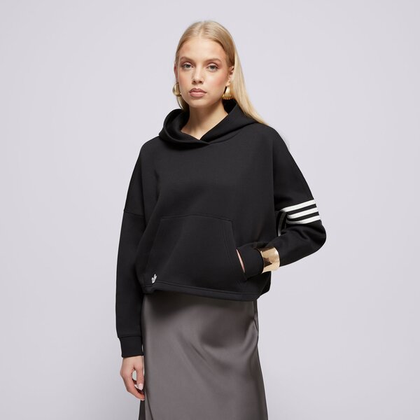 Sieviešu džemperis ADIDAS  DŽEMPERIS AR KAPUCI  NEUCL HOODIE iw5607 krāsa melna