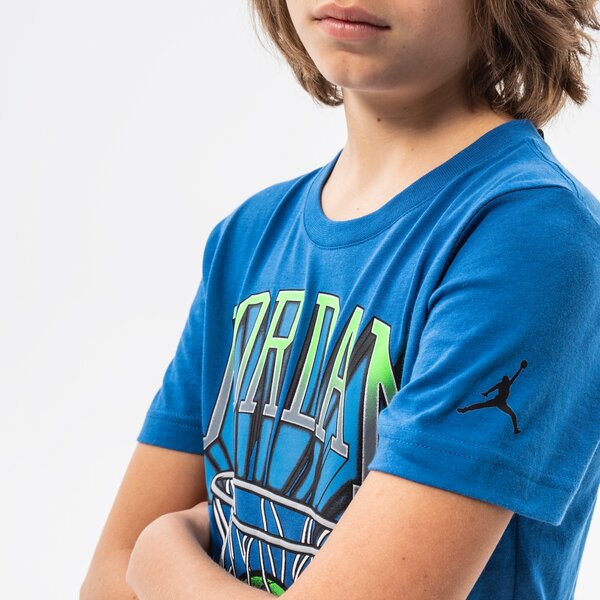 T krekli bērniem JORDAN T-SHIRT JORDAN HOOP STYLE SS TEE BOY 95b231-baj krāsa zila