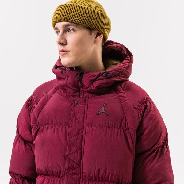 Ziemas jaka vīriešiem JORDAN JAKA ZIEMAS M J ESSENTIAL PUFFER JACKET dq7348-680 krāsa bordo