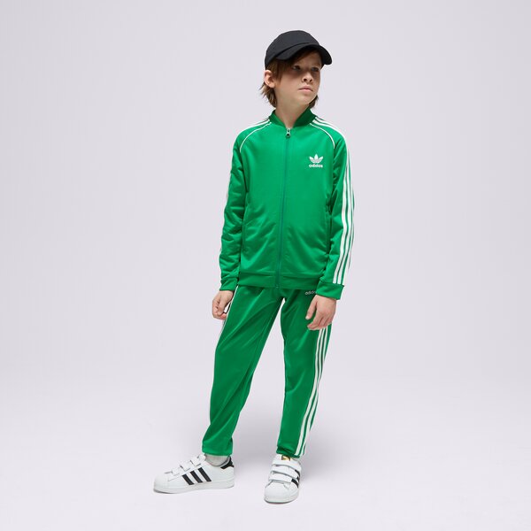 Džemperi bērniem ADIDAS DŽEMPERIS AR RĀVĒJSLĒDZĒJU  SST TRACK TOP BOY in4744 krāsa zaļa