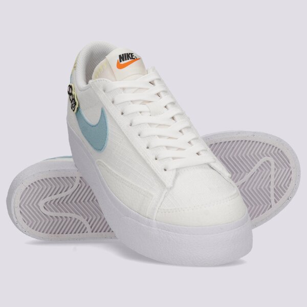 Sporta apavi sievietēm NIKE BLAZER LOW PLATFORM NEXT NATURE dj6376-100 krāsa balta