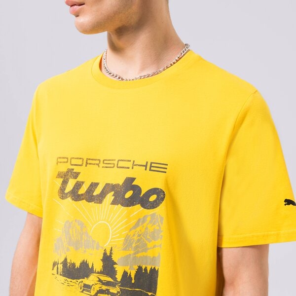 Vīriešu t krekli PUMA T-SHIRT PUMA PL GRAPHIC TEE 2 534832-02 krāsa dzeltena