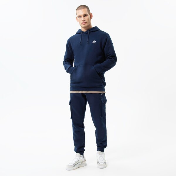 Vīriešu džemperis ADIDAS  DŽEMPERIS AR KAPUCI  ESSENTIAL HOODY hk0094 krāsa tumši zila