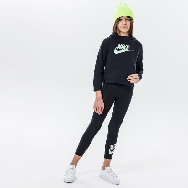 Džemperi bērniem NIKE  DŽEMPERIS AR KAPUCI  SPORTSWEAR GIRL da5157-014 krāsa melna