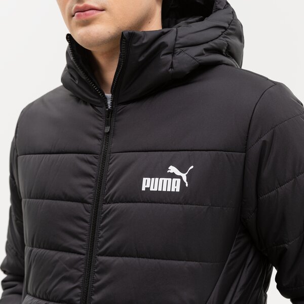 Ziemas jaka vīriešiem PUMA JAKA ZIEMAS ESS HOODED PADDED 848938 01 krāsa melna