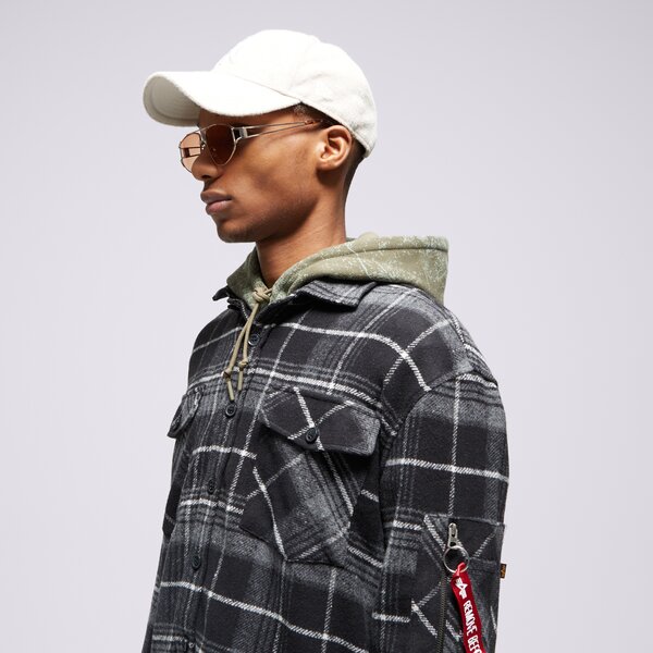 ALPHA INDUSTRIES KREKLS FLANNEL 108145198 krāsa melna