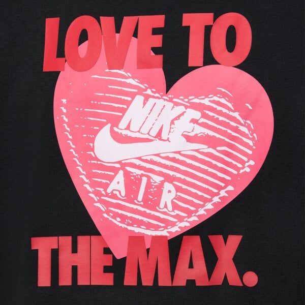 T krekli bērniem NIKE T-SHIRT G NSW TEE HEART GIRL hm6323-010 krāsa melna