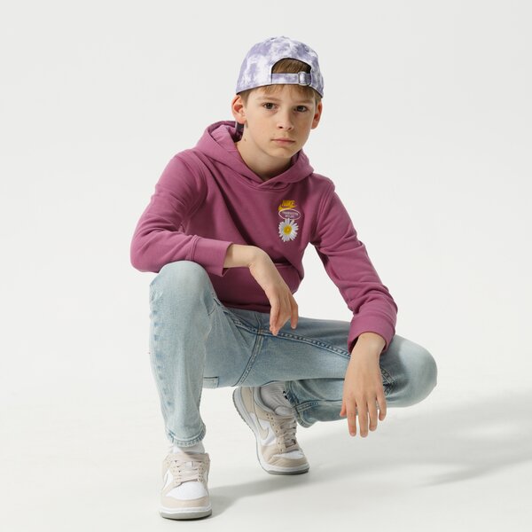 Džemperi bērniem NIKE  DŽEMPERIS AR KAPUCI  B   NSW HBR STMNT HOODED PO BOY dm8092-507 krāsa violeta