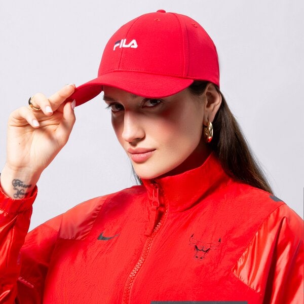 Sieviešu cepure ar nagu FILA CEPURE BASEBALL CAP xs23mig050640 krāsa sarkana