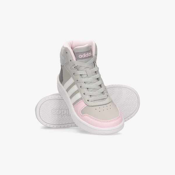 Sporta apavi bērniem ADIDAS HOOPS MID 2.0 K gz7772 krāsa pelēka