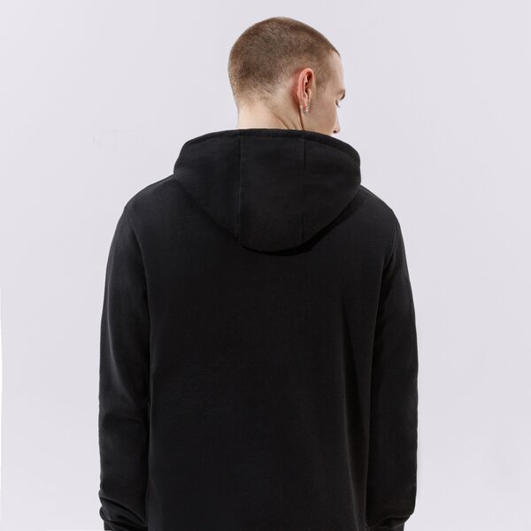 Vīriešu džemperis CONFRONT  DŽEMPERIS AR KAPUCI  LOGO HOODY BLACK  cf121blm24001 krāsa melna