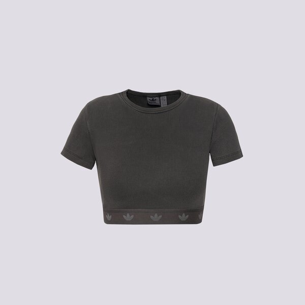 Krekli sievietēm ADIDAS T-SHIRT RIB SS TOP jd0041 krāsa pelēka
