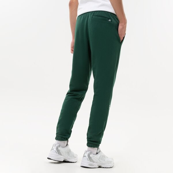 Vīriešu bikses NEW BALANCE BIKSES NB ESSENTIALS FLEECE JOGGER mp23504nwg krāsa zaļa