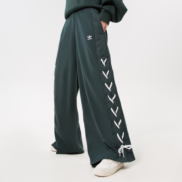 Sieviešu bikses ADIDAS BIKSES WIDE LEG PANT hk5086 krāsa zaļa