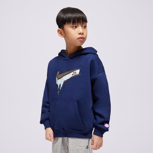 Džemperi bērniem NIKE  DŽEMPERIS AR KAPUCI  K NIKE SB FLC HOODIE BOY hf8801-492 krāsa tumši zila