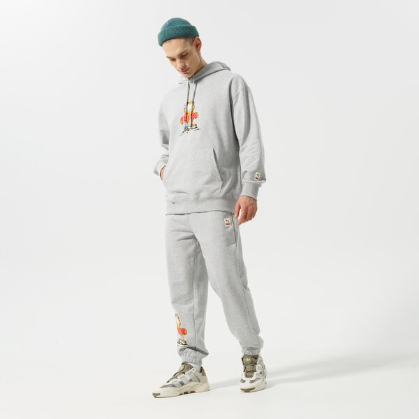 Vīriešu bikses PUMA BIKSES PUMA X GARFIELD SWEATPANTS 534436 04 krāsa pelēka