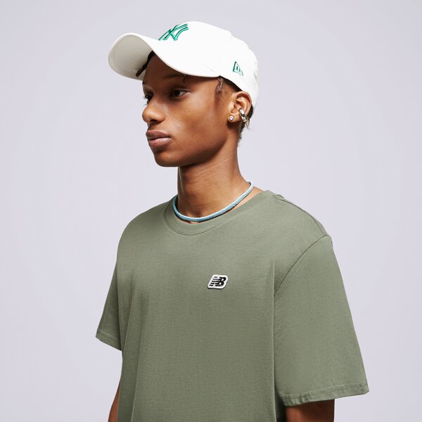 Vīriešu t krekli NEW BALANCE T-KREKLS SMALL LOGO TEE mt23600don krāsa zaļa