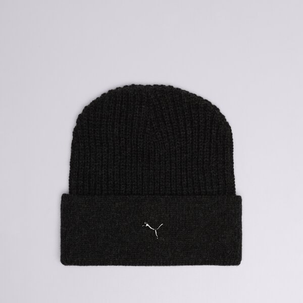 Sieviešu ziemas cepure PUMA CEPURE PUMA METAL CAT BEANIE 024874 01 krāsa melna