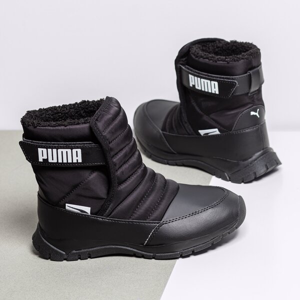 Ziemas zābaki bērniem PUMA NIEVE BOOT WTR AC PS 38074503 krāsa melna