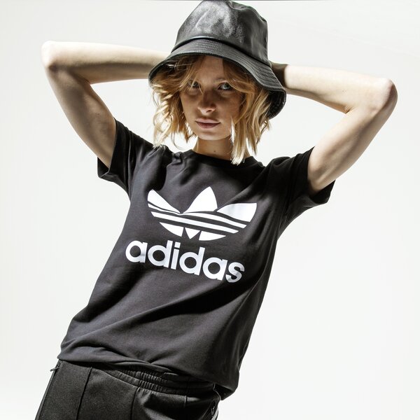 Krekli sievietēm ADIDAS T-SHIRT TREFOIL TEE fm3311 krāsa melna