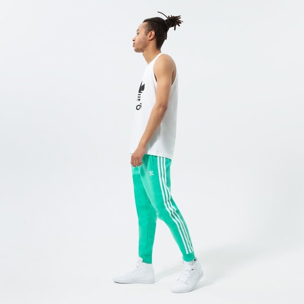 Vīriešu bikses ADIDAS BIKSES 3-STRIPES PANT hf2102 krāsa zaļa
