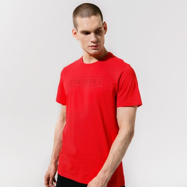 Vīriešu t krekli CONFRONT T-SHIRT BOX LOGO TEE RED cf121tsm43001 krāsa sarkana