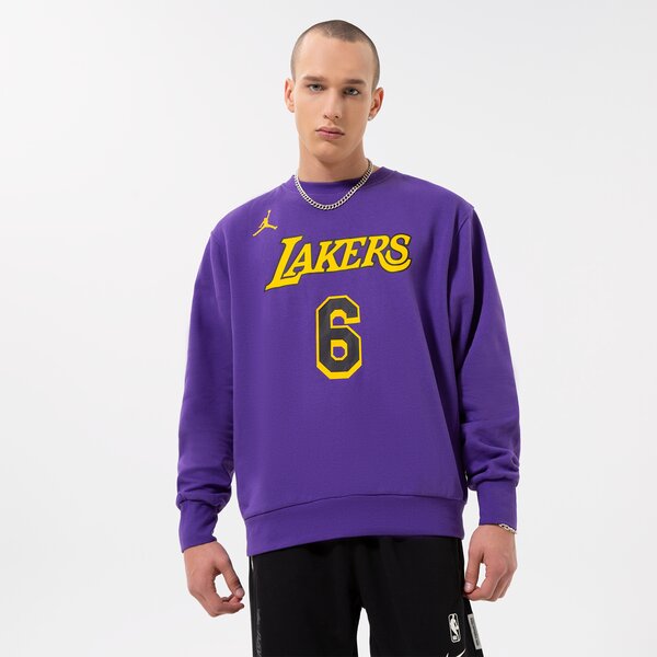 Vīriešu džemperis NIKE DŽEMPERIS LAL M NK FLC CREW N&N CTS ST NBA dn4718-504 krāsa violeta