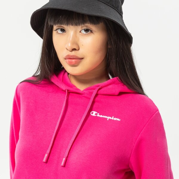 Sieviešu džemperis CHAMPION  DŽEMPERIS AR KAPUCI  HOODED SWEATSHIRT 114859ps025 krāsa rozā