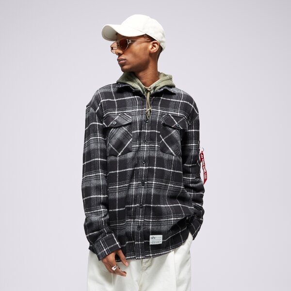 ALPHA INDUSTRIES KREKLS FLANNEL 108145198 krāsa melna