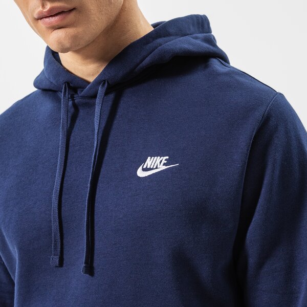 Vīriešu džemperis NIKE  DŽEMPERIS AR KAPUCI  SPORTSWEAR CLUB FLEECE bv2654-410 krāsa tumši zila