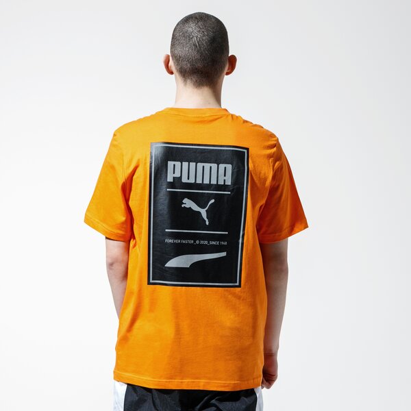Vīriešu t krekli PUMA T-SHIRT RECHECK PACK GRAPHIC TEE 59788480 krāsa oranža